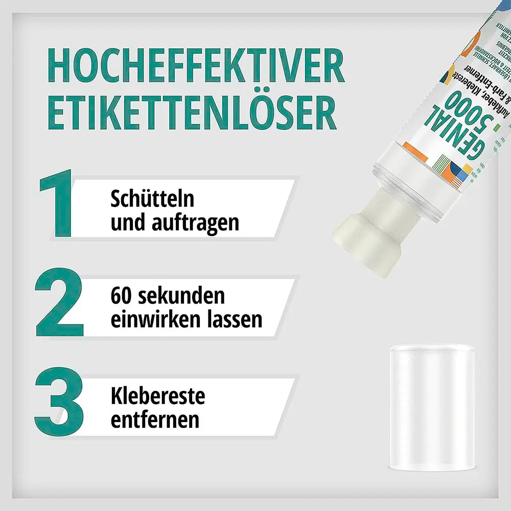 Hocheffektiver Klebereste- & Etikettenentferner