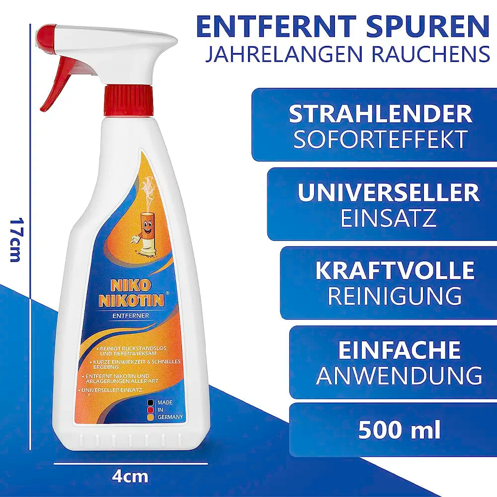 Hochkonzentrierter Nikotinentferner Ultra 2x500ml inkl. Reinigungstuch