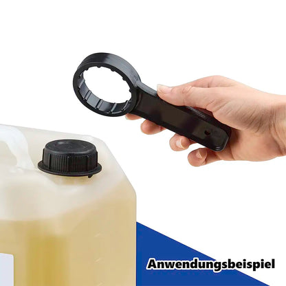 Doppelseitiger DIN 50/61 Kanisterschlüssel - Ihr idealer Helfer zum einfachen Öffnen von 5/10/20/25/30 Liter Kanistern. Kompakt, praktisch und unverzichtbar in jeder Werkstatt!